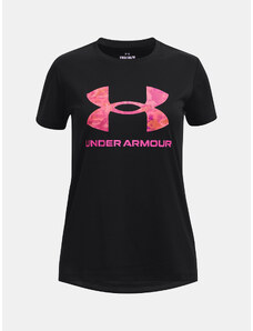 Under Armour T-Shirt UA Tech Print BL SSC-BLK - Girls