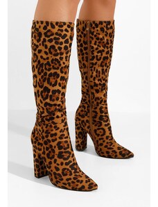 Zapatos Škornji s peto Zentha Leopardi