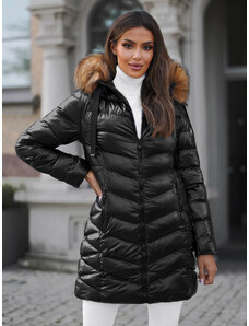 Ženska zimska jakna črno-rjava OZONEE JS/M778/392AZ
