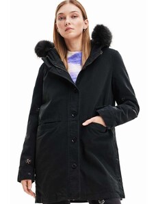 Otroška jakna Desigual ženska, črna barva