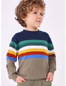 Otroški pulover s primesjo volne Mayoral bež barva