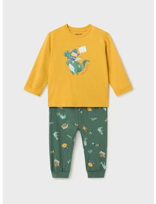 Pižama za dojenčka Mayoral rumena barva