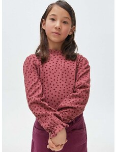 Otroška bluza Mayoral vijolična barva