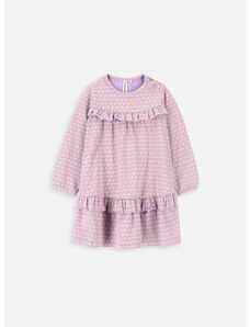 Obleka za dojenčka Coccodrillo vijolična barva