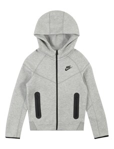 Nike Sportswear Športna jakna pegasto siva / črna