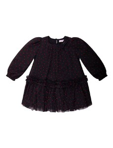 Otroška obleka Pinko Up črna barva