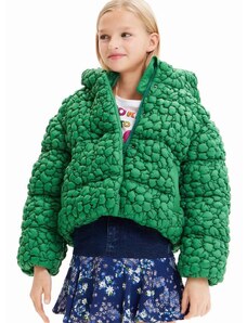 Otroška jakna Desigual zelena barva