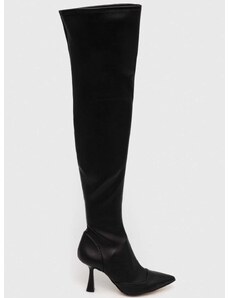 Elegantni škornji MICHAEL Michael Kors Clara ženski, črna barva, 40F3CLMB5L