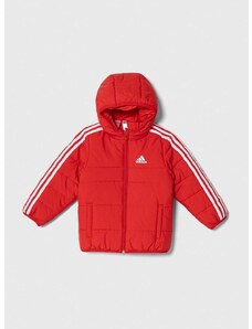 Otroška jakna adidas rdeča barva