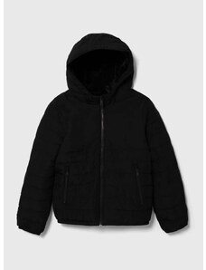 Otroška jakna Abercrombie & Fitch črna barva