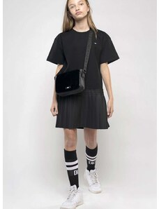 Otroška obleka Dkny črna barva