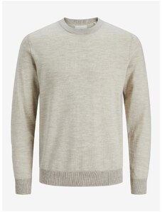 Beige Mens Wool Sweater Jack & Jones Mark - Men