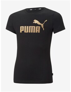 Black Girls' T-Shirt Puma ESS+ - Girls