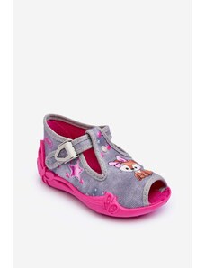 Kesi Befado Squirrel Slippers Sandals Grey and Pink