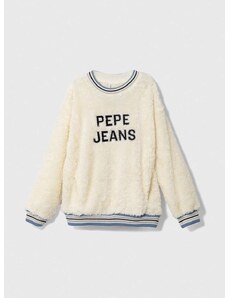 Otroški pulover Pepe Jeans bež barva