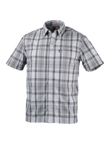 Northfinder Moška srajca, tehnična, za aktivnosti v naravi, kratek rokav, LEMON grey