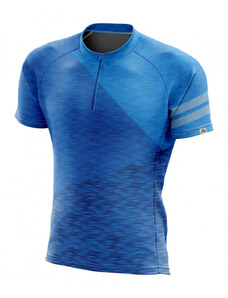 Northfinder Moška e-kolesarska udobna majica s polovično zadrgo DEWEROL blue