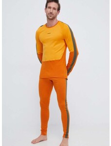 Funkcionalna majica z dolgimi rokavi Icebreaker 200 Sonebula oranžna barva