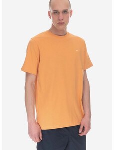Bombažna kratka majica Wood Wood oranžna barva