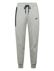 Nike Sportswear Hlače 'TECH FLEECE' pegasto siva / črna