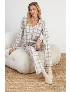 Ženska pižama - set Trendyol Checkered