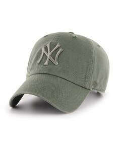 Bombažna bejzbolska kapa 47 brand MLB New York Yankees zelena barva