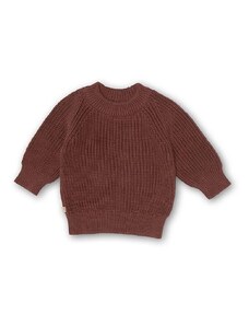 Pulover za dojenčka That's mine 027995 Flo Sweater rjava barva