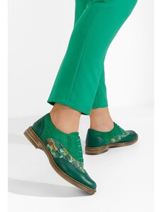 Zapatos Brogue čevlji Emily V2 Zelena