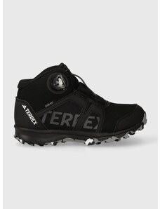Otroški čevlji adidas TERREX IF7508 BOA MID R.RD CBLACK/FTWWHT črna barva