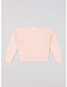 Otroški pulover zippy roza barva