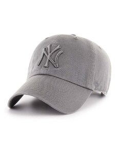 Bombažna bejzbolska kapa 47 brand MLB New York Yankees siva barva