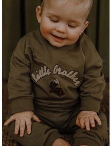 Pulover za dojenčka That's mine 005073 Finley Little Brother Sweatshirt rjava barva