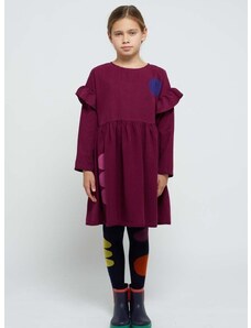 Otroška obleka Bobo Choses vijolična barva