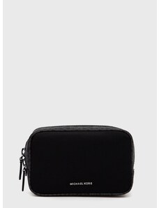 Kozmetična torbica Michael Kors črna barva