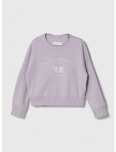 Otroški pulover Abercrombie & Fitch vijolična barva