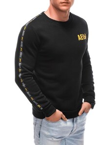 Inny Trendovski črn pulover z rumenim napisom generation B1617