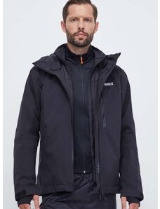 Športna jakna adidas TERREX Xperior RAIN.RDY črna barva