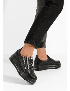 Zapatos Superge s platformo Elova črna