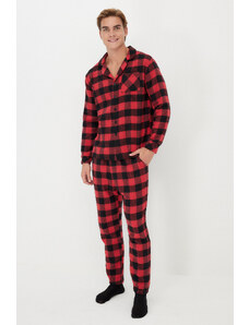 Moška pižama komplet Trendyol Checkered