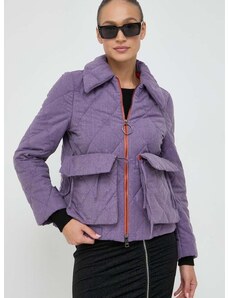 Volnena jakna Beatrice B vijolična barva