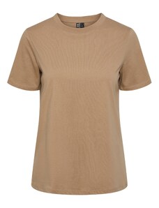 PIECES Majica 'RIA' temno bež