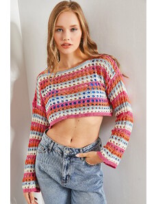 Bianco Lucci ženski pulover za pletenine z vzorcem