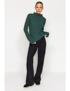Trendyol Mint bolj trajnostni pulover za pletenine s stoječimi ovratniki