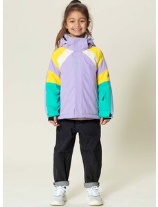 Otroška smučarska jakna Gosoaky FAMOUS DOG vijolična barva