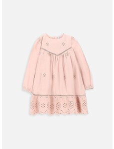 Obleka za dojenčka Coccodrillo roza barva