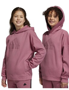 Otroški pulover adidas U FI roza barva