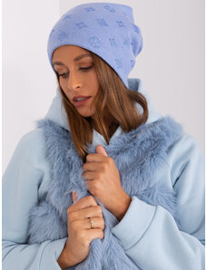 Fashionhunters Women's blue knitted beanie