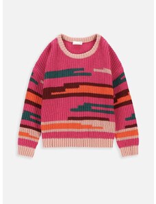 Otroški pulover Coccodrillo vijolična barva