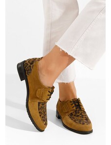 Zapatos Oxford čevlji Vogue Leopardi