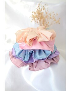 Fashatude "Babe Colors" | Handmade Silk Scrunchies Set
